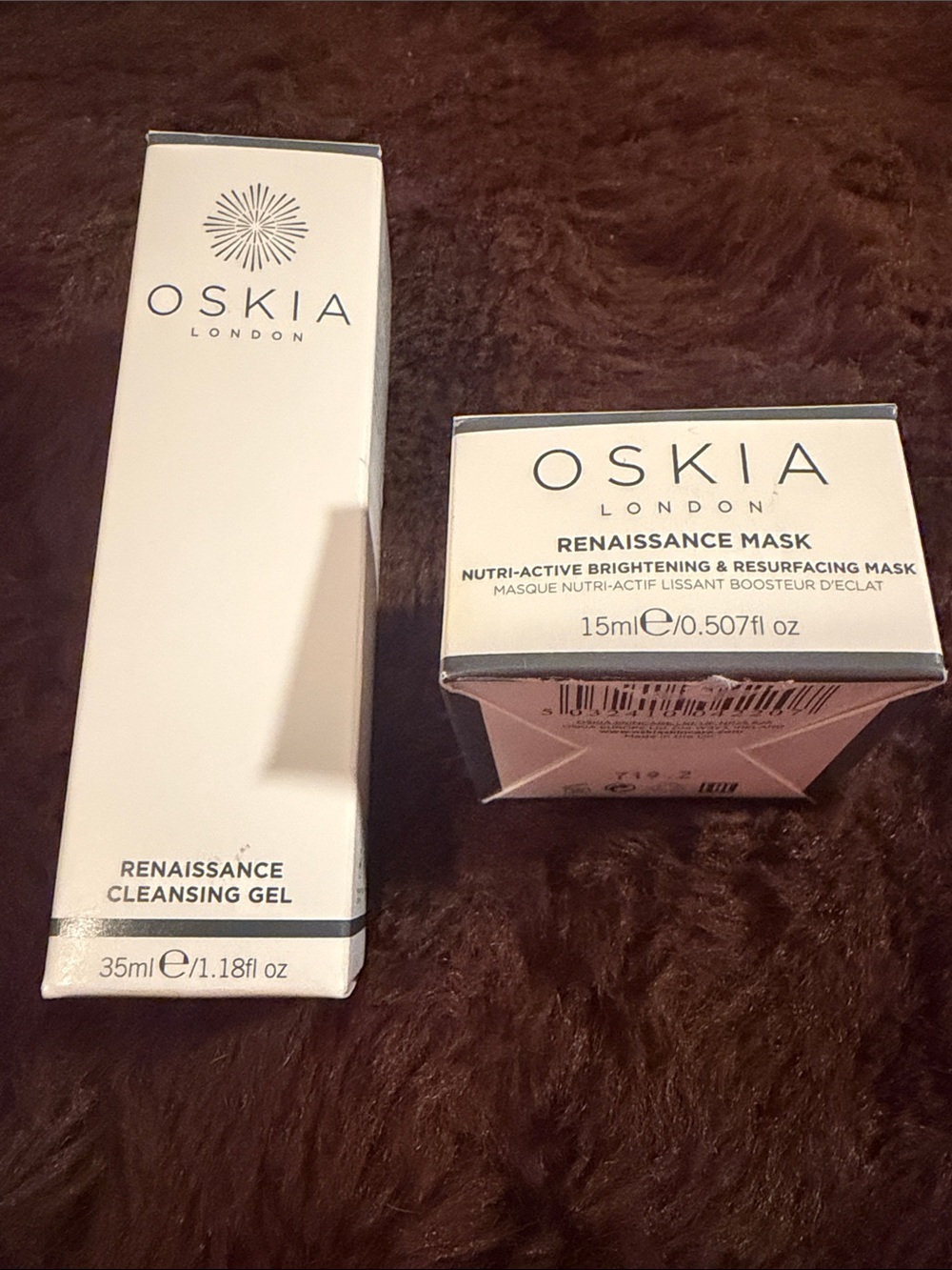 Oskia London Renaissance Cleansing Gel & Mask Set - New in Box-1.18 oz/.50 oz